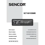 Sencor SCT 6011DBMR Radio manual cover