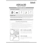 Aztech AEK6630 Kettle manual cover