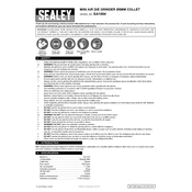 Sealey SA1004 Air Grinder manual cover