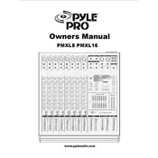 Pyle PMXL8 Mixer manual cover