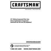 Craftsman CMXEMAX69434501 Saw manual cover