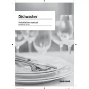 Samsung StormWash DW80R7061US Dishwasher manual cover