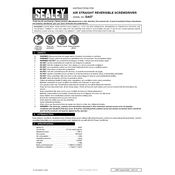 Sealey SA57 Screwdriver manual cover