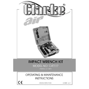 Clarke 3110873 CAT117 impact Wrench Kit manual cover