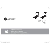 Horizon Fitness Elite T7 2014 Treadmill manual cover