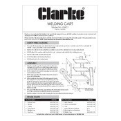 Clarke 6601995 GWC1 Welding Cart manual cover