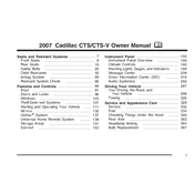 Cadillac CTS 2007 manual cover