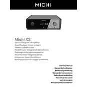 Rotel Michi X3 Amplifier manual cover