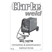 Clarke 6015530 MIG160TM Mig Welder manual cover