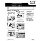 Oki RS232-C Serial Interface Card Printer manual cover