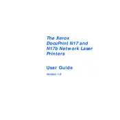 Xerox DocuPrint N17 Printer manual cover