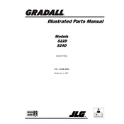 Gradall 522D Forklift manual cover