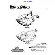 Kubota RCF2784 Cutter manual cover