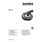 Metabo GED 125 Extraction Hood manual cover