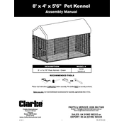 Clarke 3503516 DK38 Pet Kennel manual cover