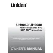 Uniden UH9060 Transceiver manual cover