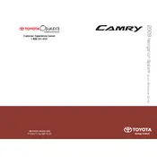 Toyota Camry Navigation 2009 Sedan manual cover