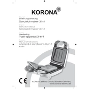 Korona 47041 Sandwich Maker manual cover