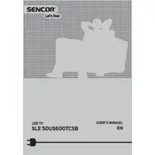 Sencor SLE 50US600TCSB Television manual cover