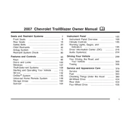 Chevrolet Trailblazer 2007 manual cover