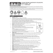 Sealey CH30110VS Heater manual cover