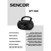 Sencor SPT 3228 WG Boombox manual cover