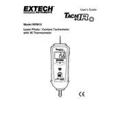 Flir Extech RPM10 Tachometer manual cover