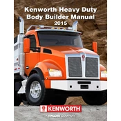 Kenworth T680 2015 Truck manual cover