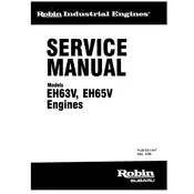 Subaru EH63V Engine manual cover