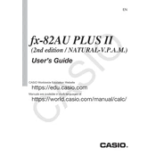 Casio fx-82AU Plus II Calculator manual cover