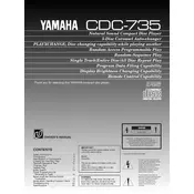 Yamaha CDC-735 Disc Player manual cover