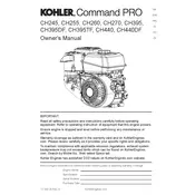 Kohler CH245 Engine manual cover