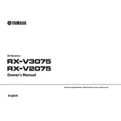 Yamaha RX-V2075 Receiver manual cover