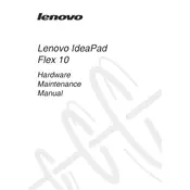 Lenovo IdeaPad Flex 10 Laptop manual cover