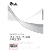 LG LBNC15221V Refrigerator manual cover