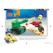 Mega Bloks Mattel Pickle Tank Attack CND24 Construction Set manual cover