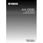 Yamaha AX-596 Amplifier manual cover