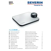 Severin KW 3671 Scale manual cover