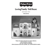 Fisher Price Mattel Loving Family Doll House 74649 Toy manual cover