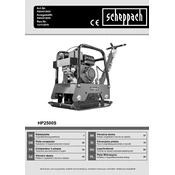 Scheppach HP2500S 5904613903 Plate Compactor manual cover