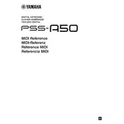 Yamaha PSS-A50 Keyboard manual cover