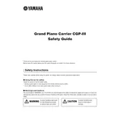 Yamaha CGP-III Piano manual cover