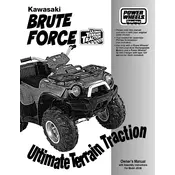 Power Wheels Mattel Kawasaki Brute Force J5248 Toy manual cover