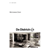 De Dietrich DME721B Microwave Oven manual cover