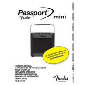 Fender Passport Mini 0694600900 120V 60Hz DS Amplifier manual cover