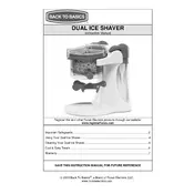 Back To Basics L5707A SIT18005 Ice Shaver manual cover