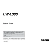 Casio CW-L300SG Disc Printer manual cover