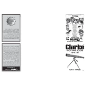 Clarke 4499200 Spotting Scope manual cover