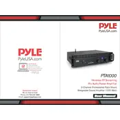 Pyle PTA1000 Amplifier manual cover