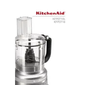 KitchenAid KFP0718BM Food Processor manual cover